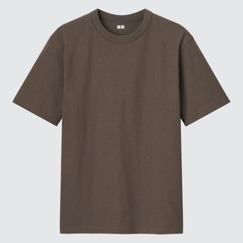 Green Uniqlo U Crew Neck Short-sleeve Men T Shirts | 326384