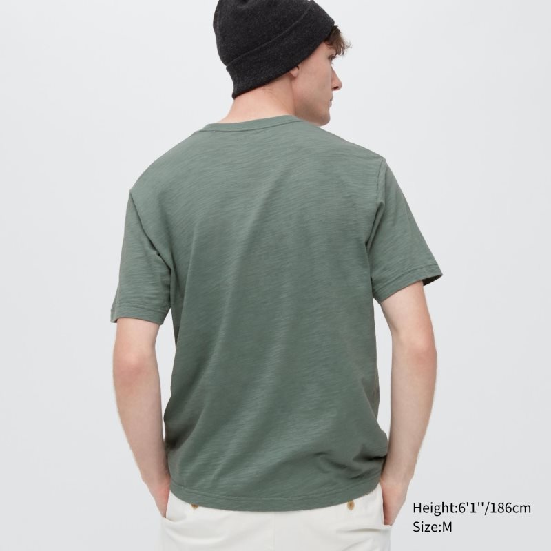 Green Uniqlo Ukiyo-e Ut Short-sleeve Graphic Men T Shirts | 5450826