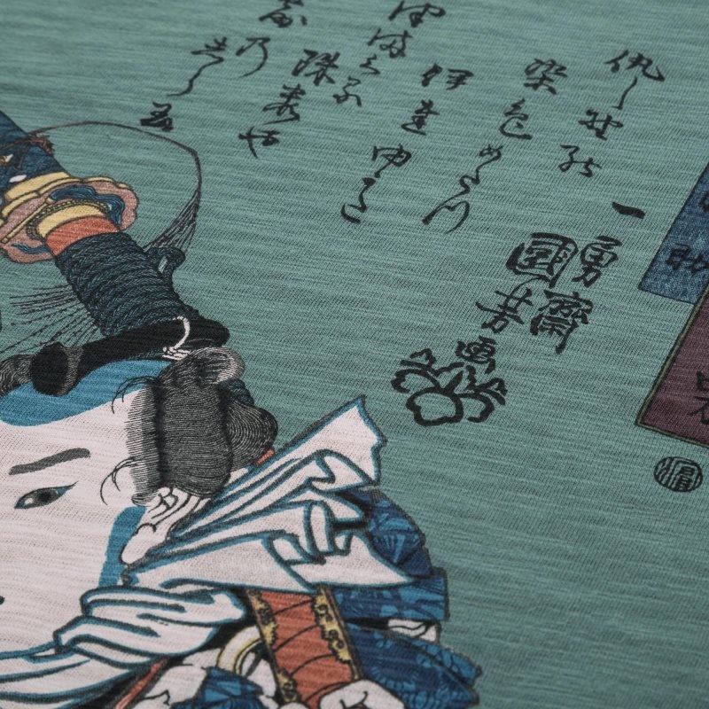 Green Uniqlo Ukiyo-e Ut Short-sleeve Graphic Men T Shirts | 5450826