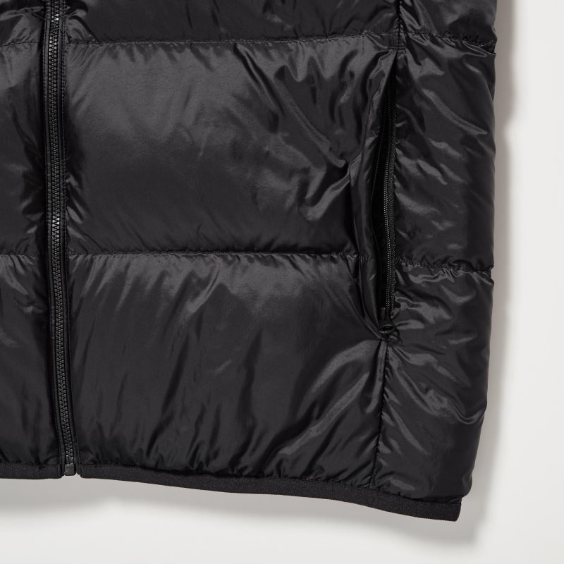 Green Uniqlo Ultra Light Down Wide Quilt Men Vest | 510610