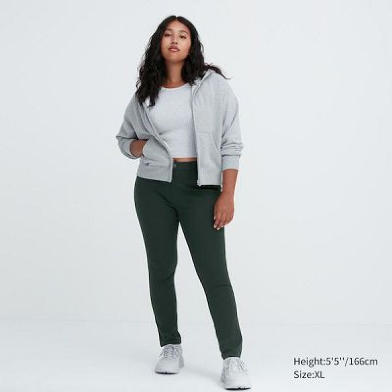 Green Uniqlo Ultra Stretch Women Pants | 4078982