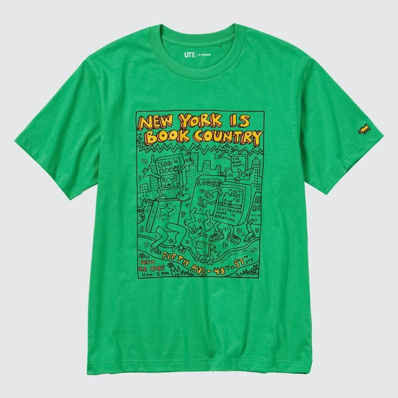 Green Uniqlo Ut Archive Ut Short Sleeve Graphic Keith Haring Men T Shirts | 2319255