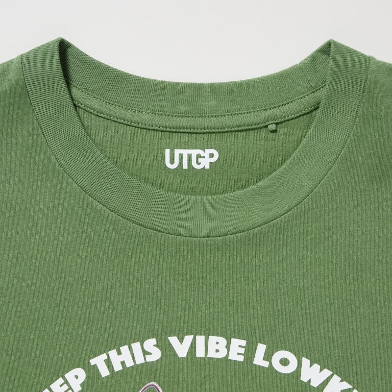 Green Uniqlo Utgp2023: Magic For All Ut Short-sleeve Graphic Psychkennedy Men T Shirts | 5902821