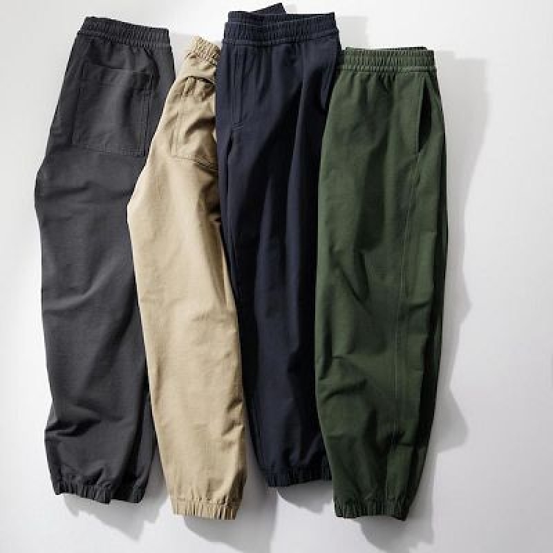 Green Uniqlo Washed Jersey Women Joggers | 6449431