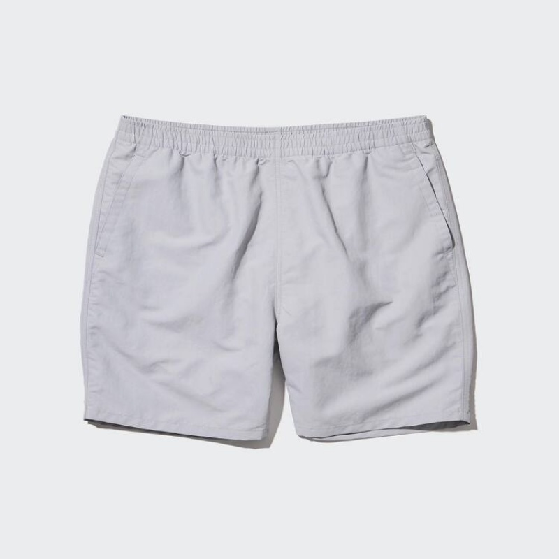 Grey Uniqlo Active Swim Men Shorts | 9525263