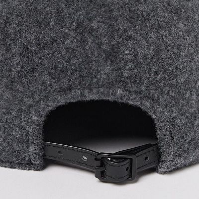 Grey Uniqlo Adjustable Wool Women Caps | 8486832