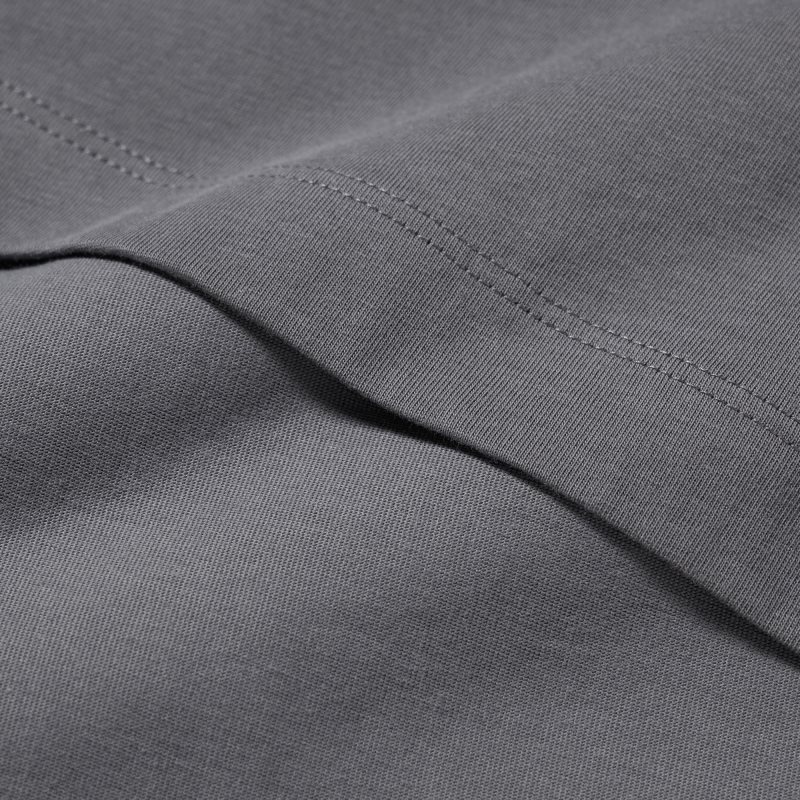 Grey Uniqlo Airism Cotton Uv Protection Crew Neck Men T Shirts | 1384701
