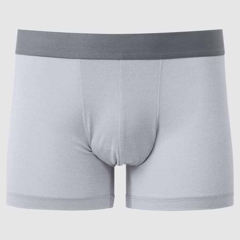 Grey Uniqlo Airism Heather Low Rise Boxer Men Underwear | 7305750