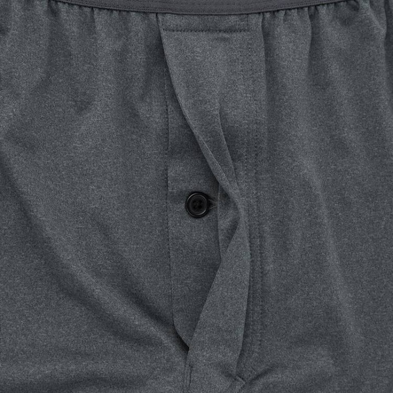Grey Uniqlo Airism Loose Fit Heather Boxers Men Underwear | 6704640