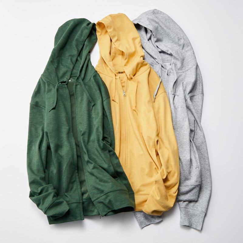Grey Uniqlo Airism Uv Protection Full-zip Men Hoodie | 4496856