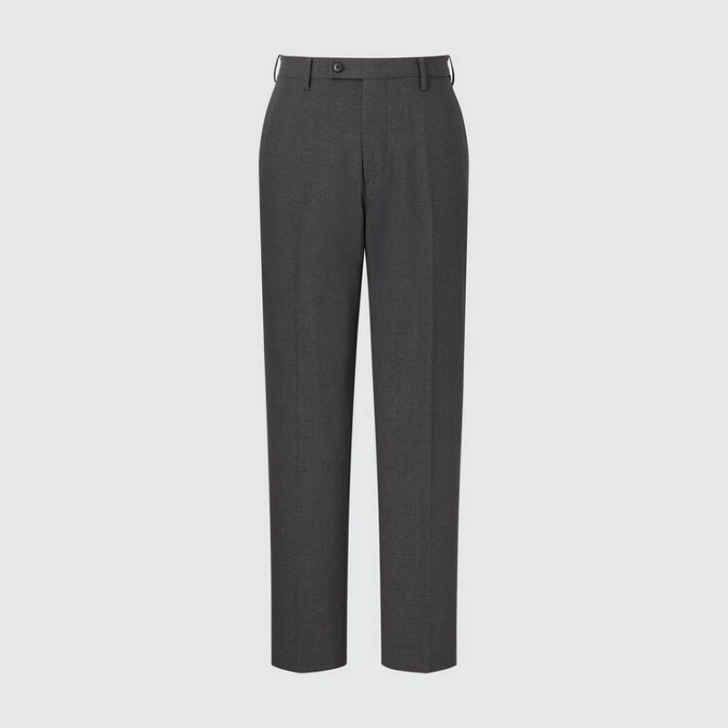 Grey Uniqlo Airsense Ultra Light Wool-like Men Pants | 4779150
