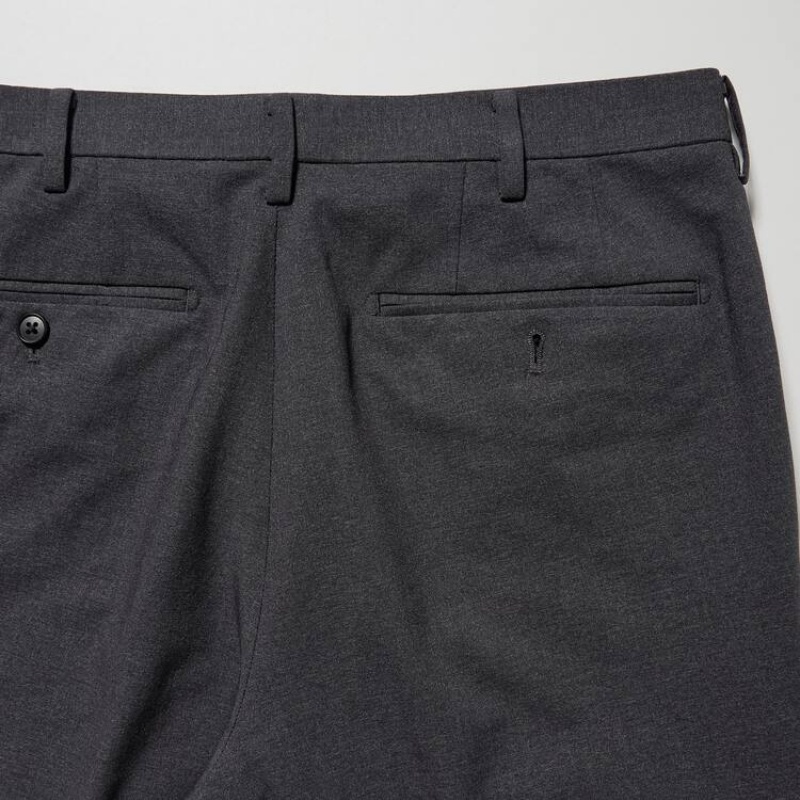 Grey Uniqlo Airsense Ultra Light Wool-like Men Pants | 4779150