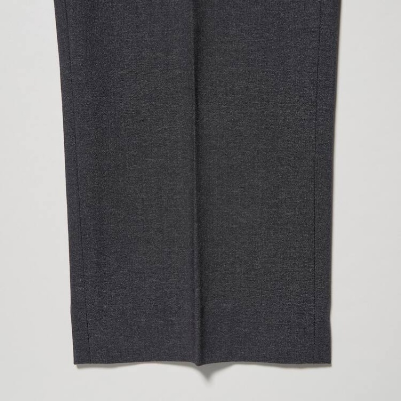 Grey Uniqlo Airsense Ultra Light Wool-like Men Pants | 4779150