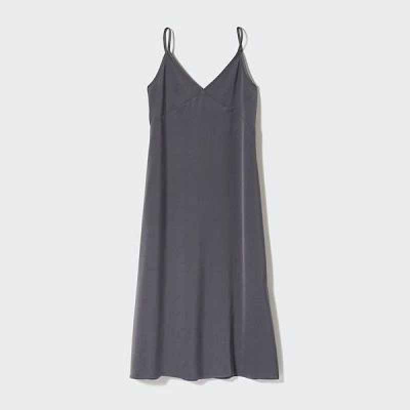 Grey Uniqlo Camisole Midi Women Dress | 171133
