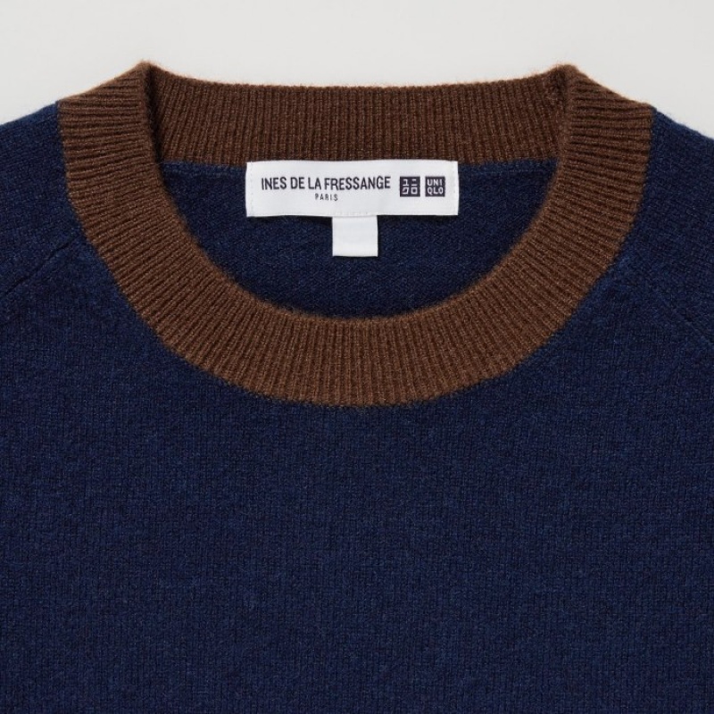 Grey Uniqlo Cashmere Crew Neck Long-sleeve Women Sweaters | 5227864