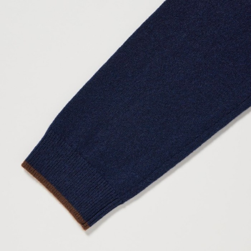 Grey Uniqlo Cashmere Crew Neck Long-sleeve Women Sweaters | 5227864
