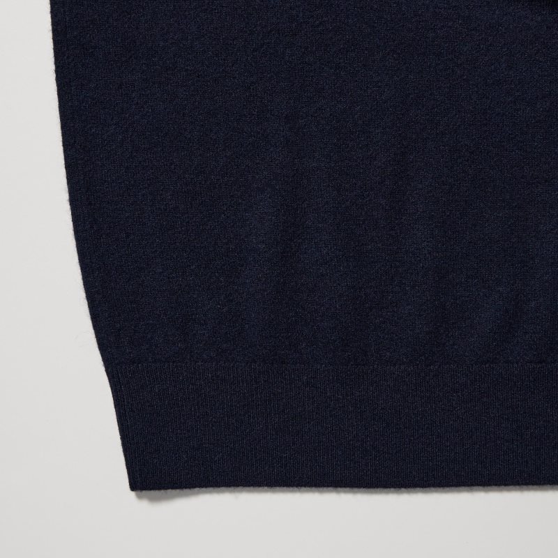 Grey Uniqlo Cashmere Turtleneck Long-sleeve Men Sweaters | 9326198