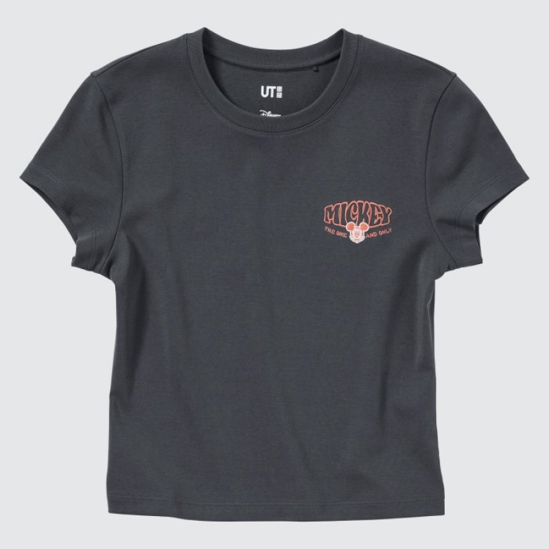 Grey Uniqlo Collection UT Short-Sleeve Women T Shirts | 7758051