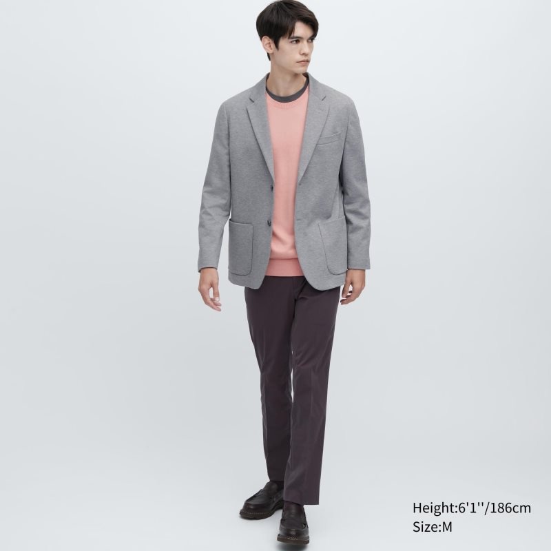 Grey Uniqlo Comfort Men Jackets | 7537333