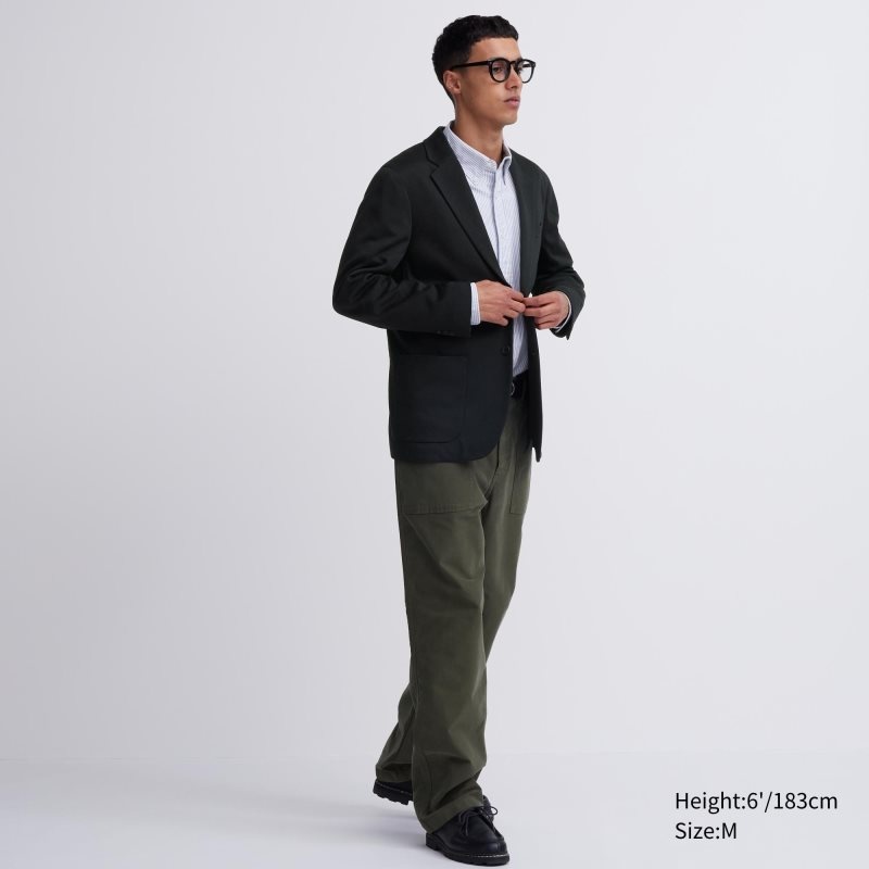 Grey Uniqlo Comfort Men Jackets | 7573991
