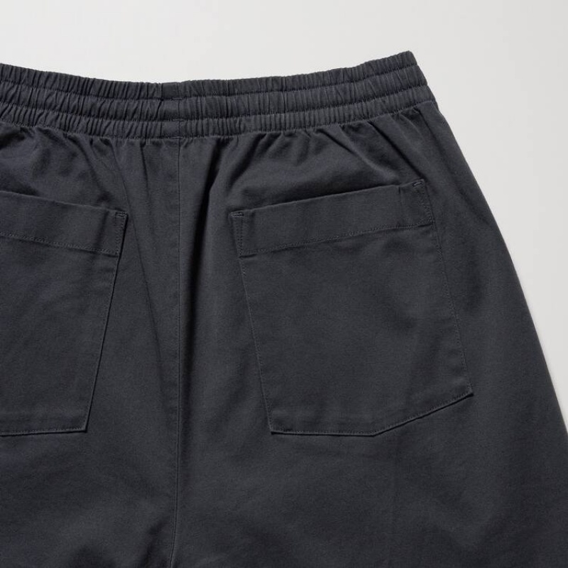 Grey Uniqlo Cotton Relaxed Fit Ankle Length Men Pants | 6684302