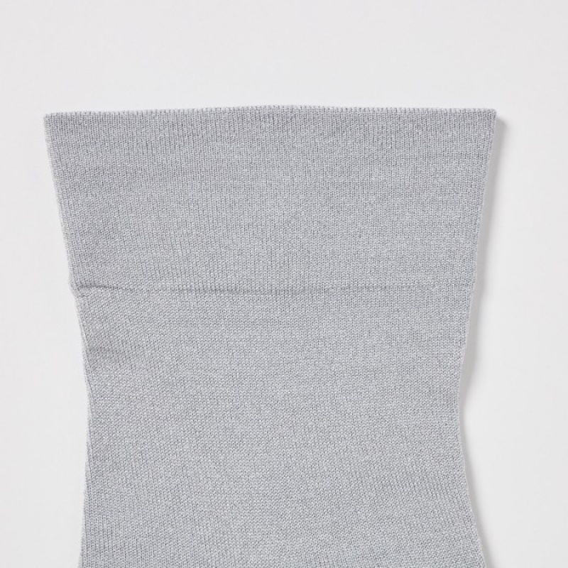 Grey Uniqlo Crew Glitter (3 Pairs) Women Socks | 398167