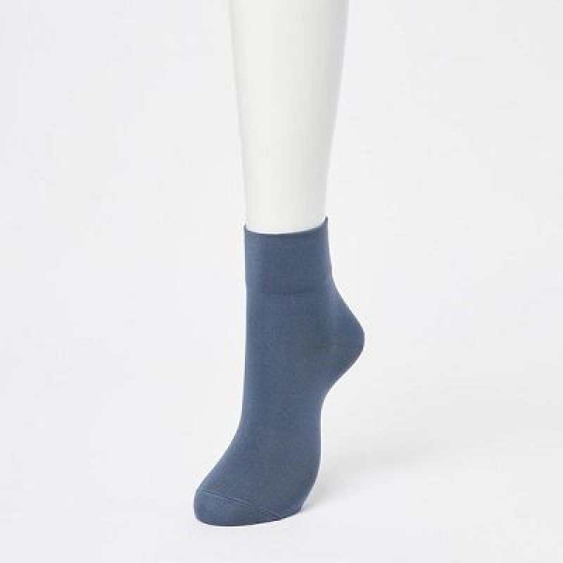 Grey Uniqlo Crew Tapered (3 Pairs) Women Socks | 3603272