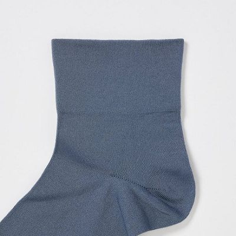 Grey Uniqlo Crew Tapered (3 Pairs) Women Socks | 3603272