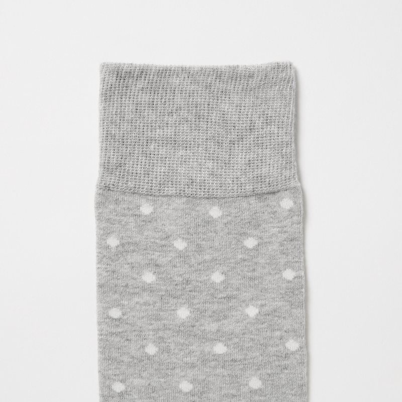 Grey Uniqlo Dotted Men Socks | 4910881