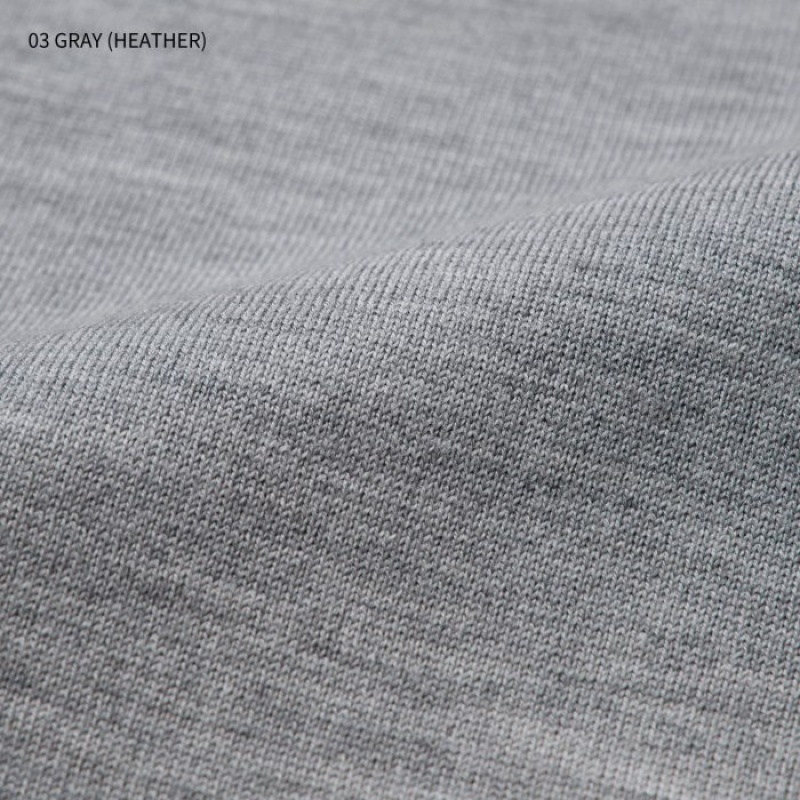 Grey Uniqlo Extra Fine Merino Crew Neck Long-Sleeve Women Sweaters | 7968296