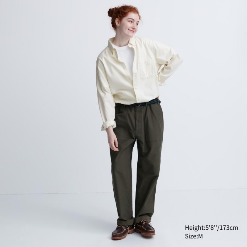 Grey Uniqlo Flannel Casual Women Shirts | 412226