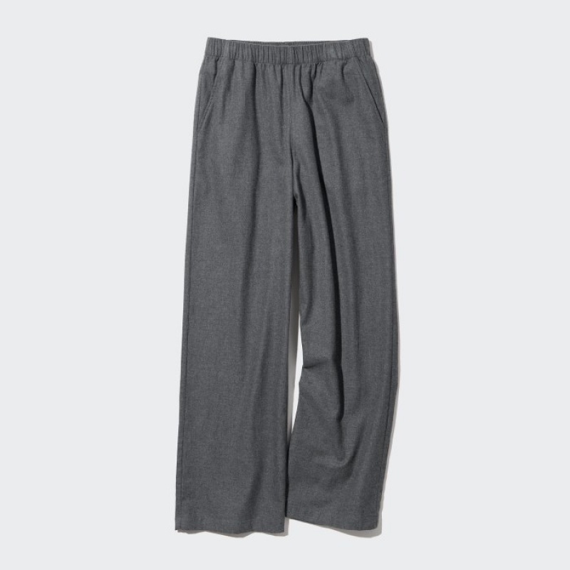 Grey Uniqlo Flannel Lounge Women Pants | 6275023
