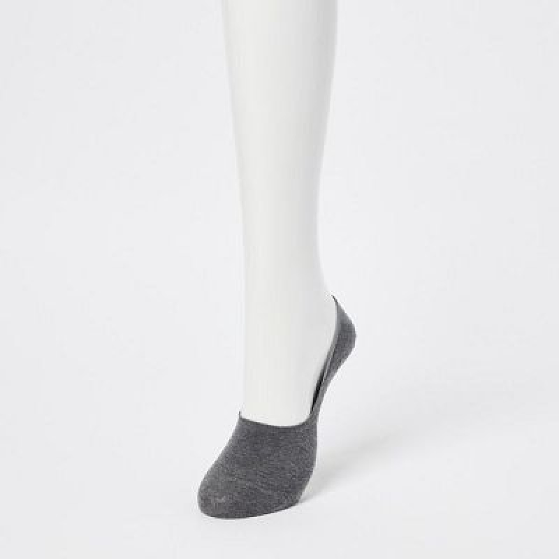 Grey Uniqlo Footsies (3 Pairs) Women Socks | 4635334