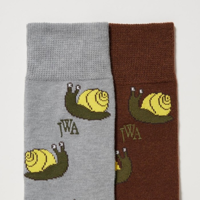 Grey Uniqlo HEATTECH Anti-Odor Women Socks | 6060093