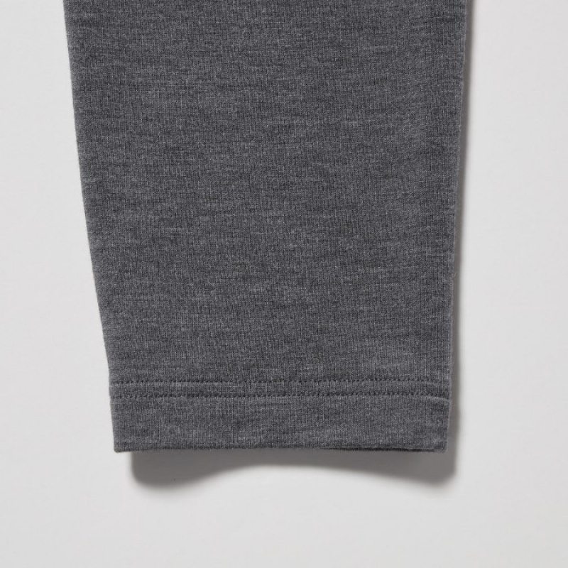 Grey Uniqlo HEATTECH Cotton Extra Warm Women Leggings | 5825995