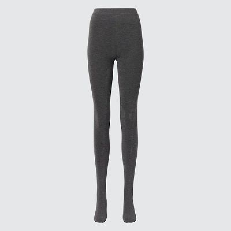 Grey Uniqlo HEATTECH Extra Warm Pile-Lined Women Tight | 6479476