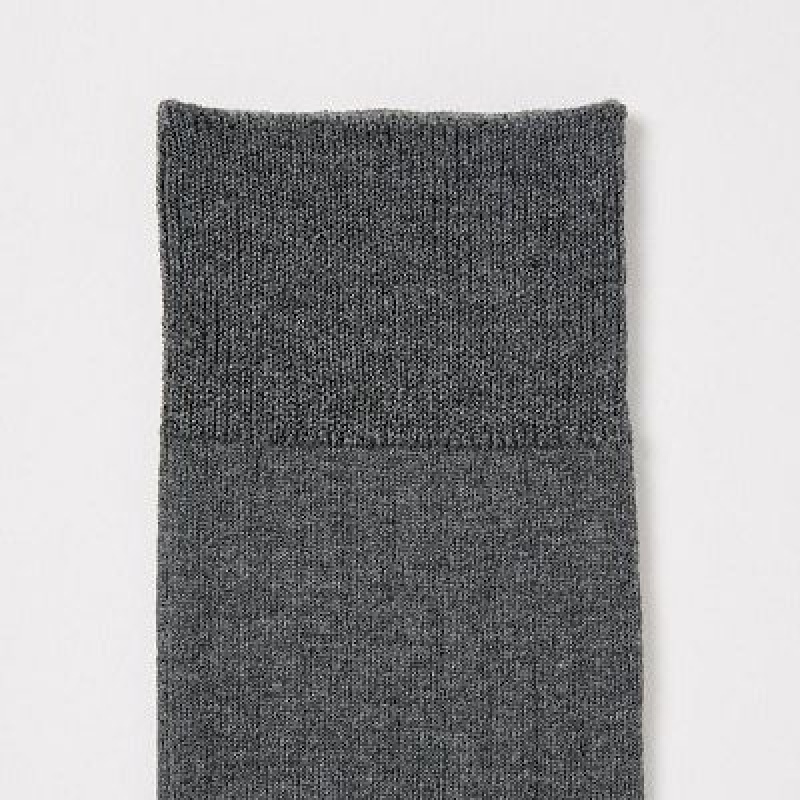 Grey Uniqlo HEATTECH Knee High Women Socks | 2951507