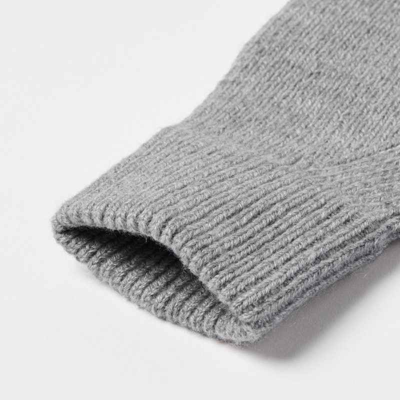 Grey Uniqlo HEATTECH Knitted Men Gloves | 9957363