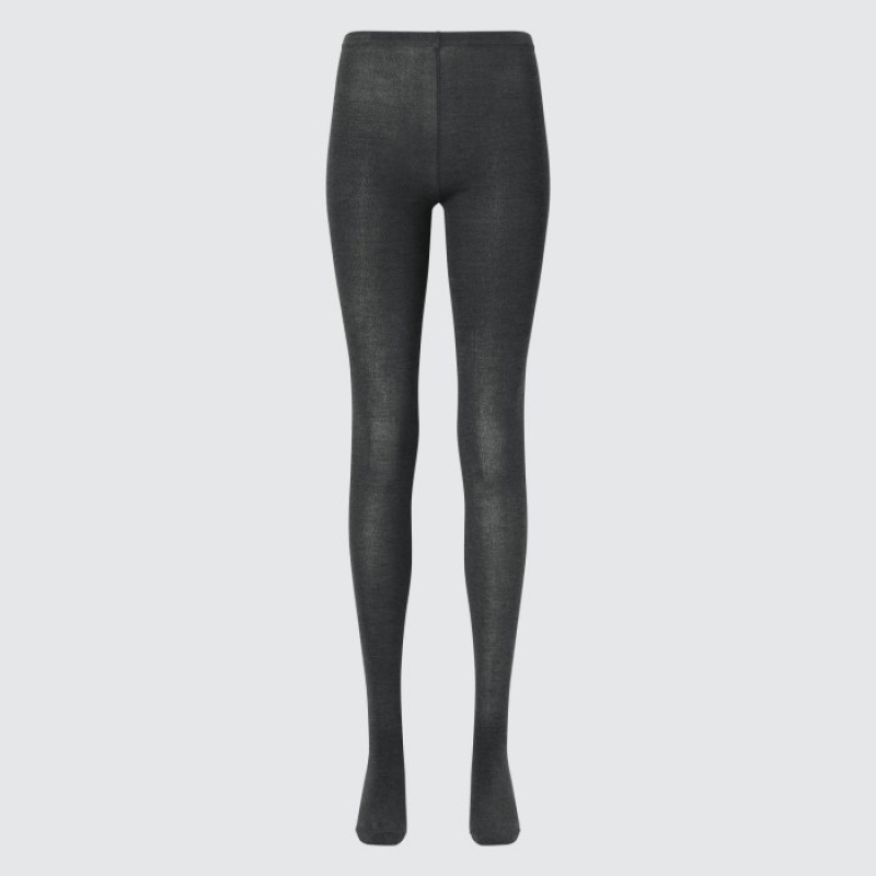 Grey Uniqlo HEATTECH Knitted Women Tight | 9352827