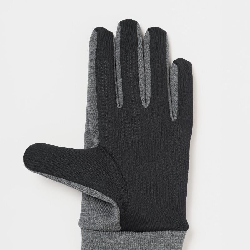 Grey Uniqlo HEATTECH Lined Stretch Men Gloves | 2848236