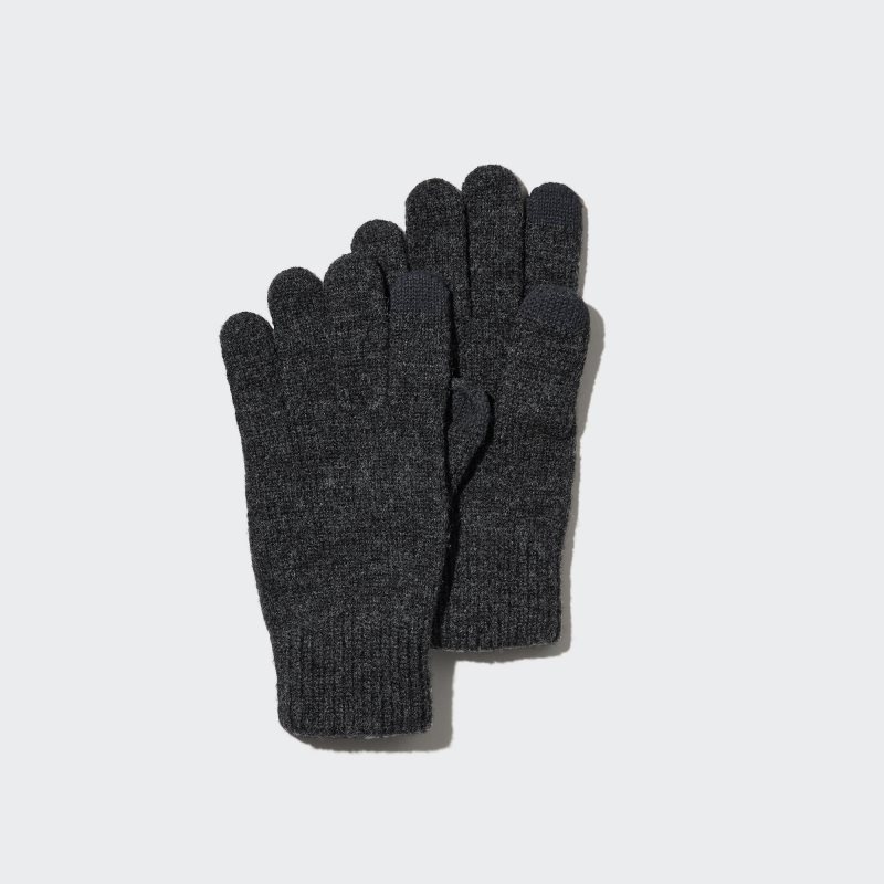 Grey Uniqlo HEATTECH Men Gloves | 1179168