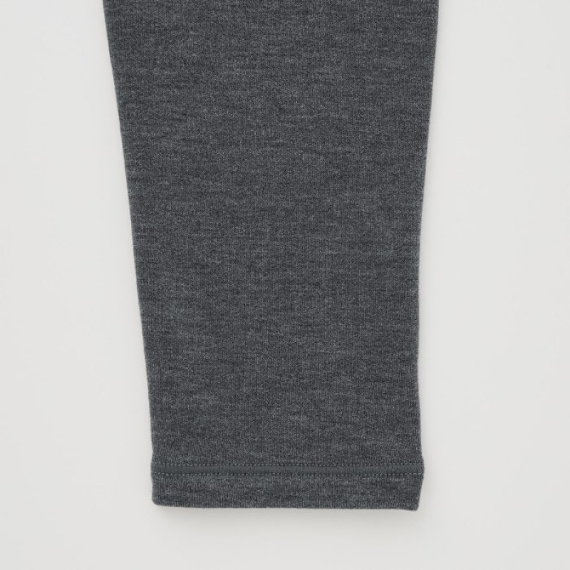 Grey Uniqlo HEATTECH Ultra Warm Women Leggings | 5674062