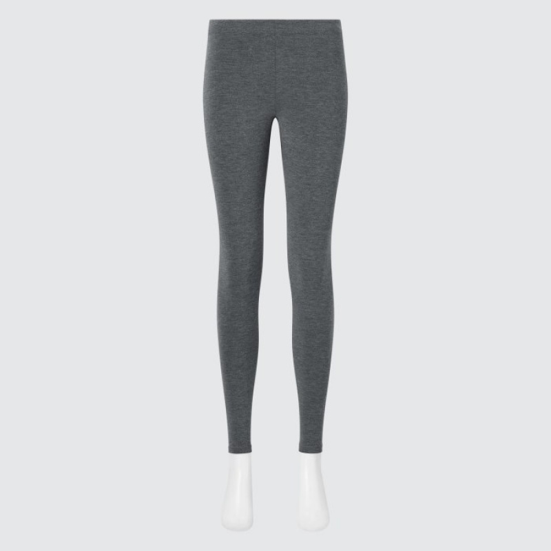 Grey Uniqlo HEATTECH Ultra Warm Women Leggings | 5674062