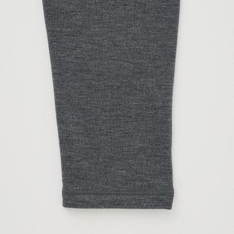 Grey Uniqlo HEATTECH Ultra Warm Women Leggings | 9285343