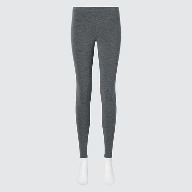 Grey Uniqlo HEATTECH Ultra Warm Women Leggings | 9285343