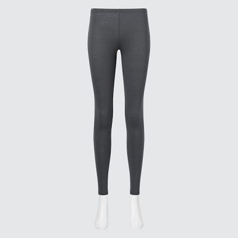 Grey Uniqlo HEATTECH Women Leggings | 4352585