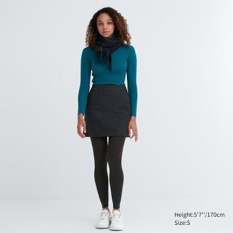 Grey Uniqlo HEATTECH Women Leggings | 4744958