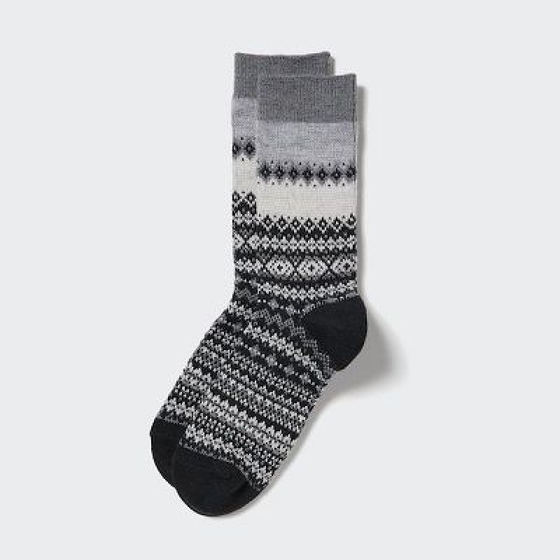 Grey Uniqlo HEATTECH Women Socks | 1180217