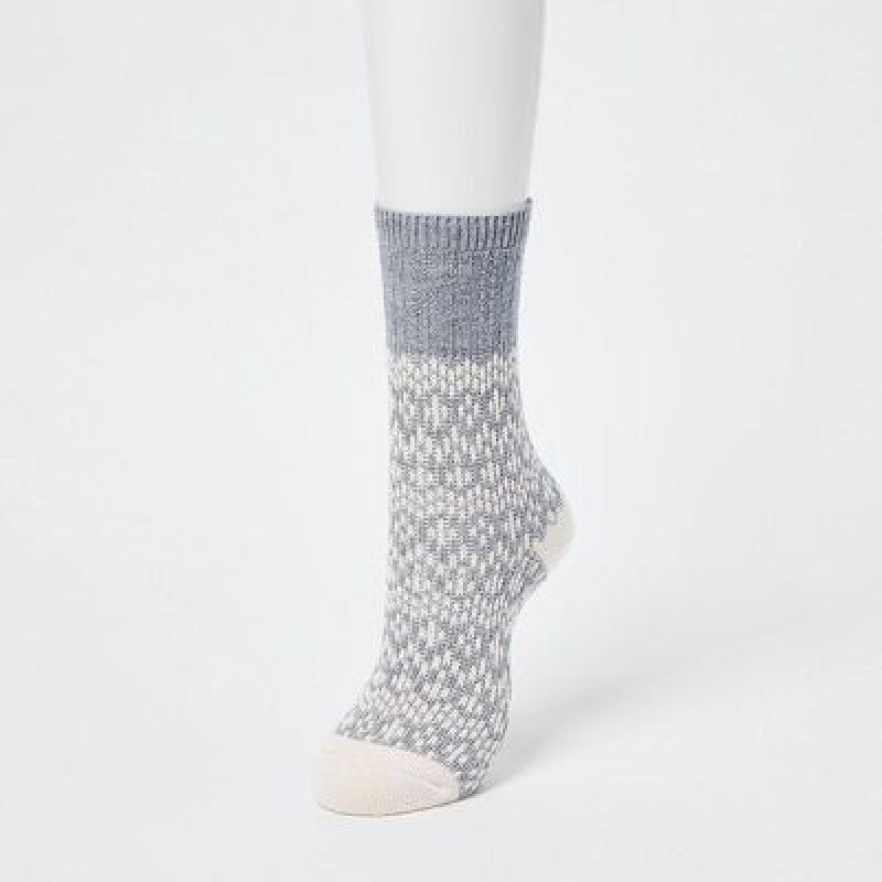 Grey Uniqlo HEATTECH Women Socks | 9718798