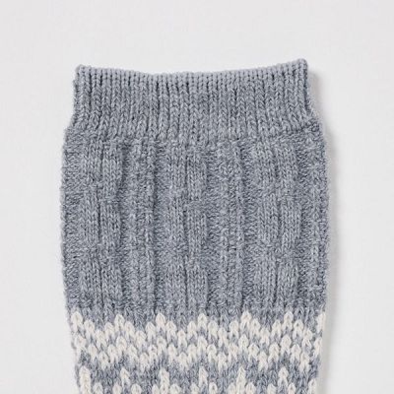 Grey Uniqlo HEATTECH Women Socks | 9718798